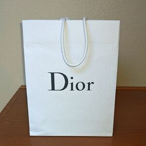 Dior White Shopping Bag